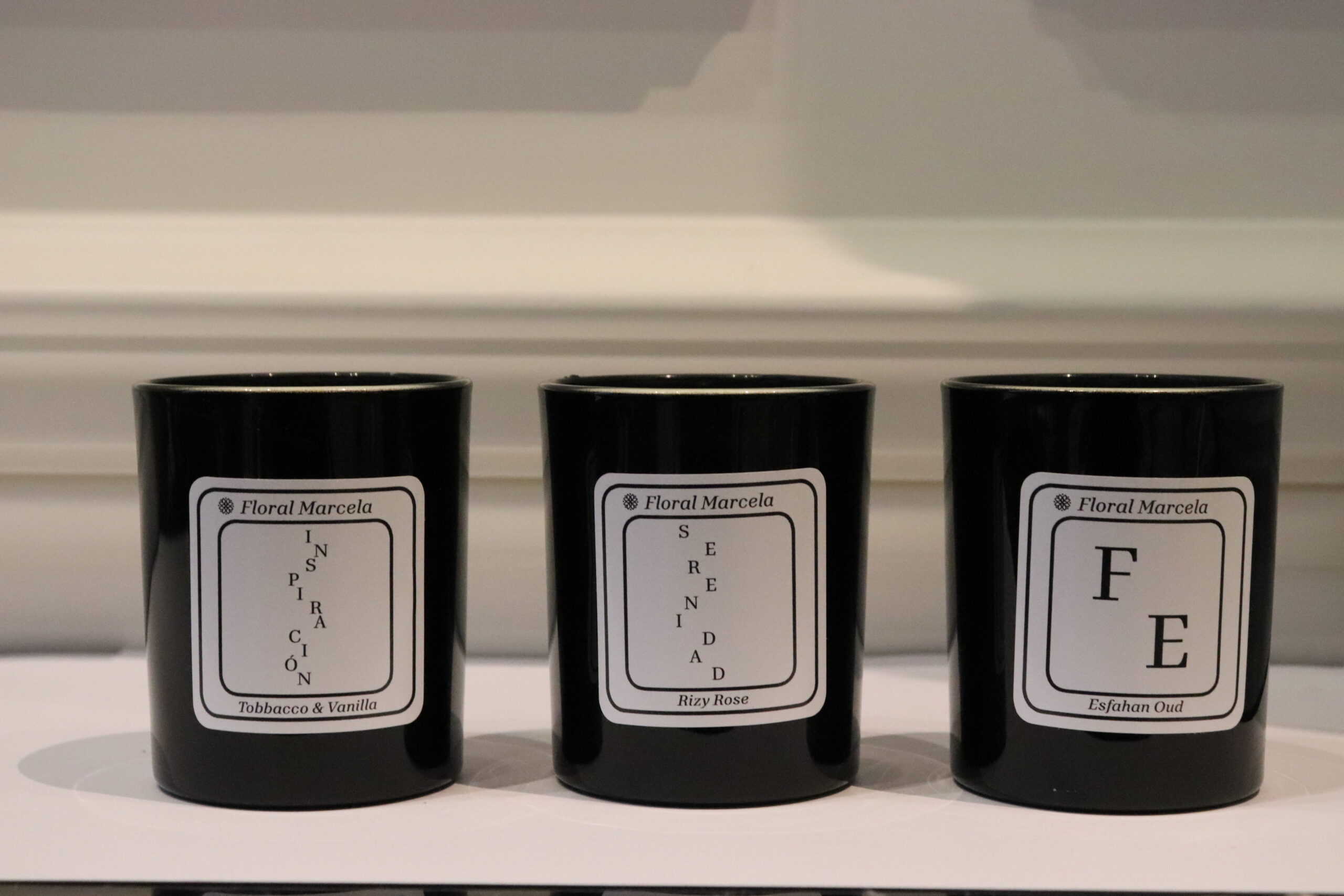 A Set of Small Candles - Floral Marcela